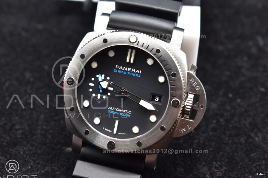 Youthful 437 Black Best PAM1229 Rubber P Dial Black Edition Strap on Y 1:1 SBF 0712